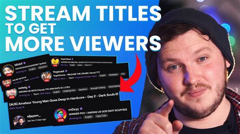 How To Title Your Twitch Stream To Get More Viewers Youtube