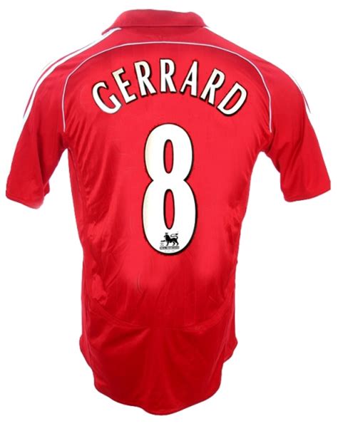 Adidas Fc Liverpool Jersey 8 Steven Gerrard 2006 08 This Is Anfield
