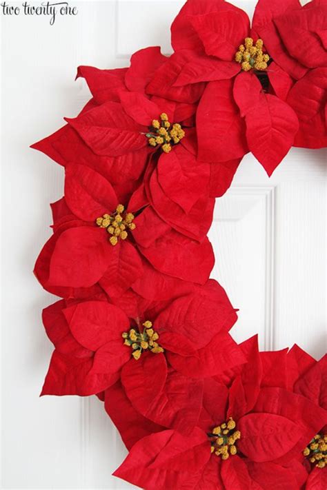 Poinsettia Wreath Diy Christmas Tutorial
