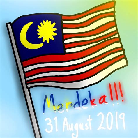 Lukisan Bendera Malaysia Lukisan Jalur Gemilang Bendera Malaysia Porn