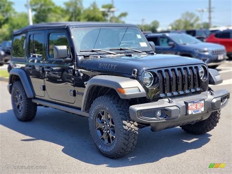 2020 Black Jeep Wrangler Unlimited Willys 4x4 139098312