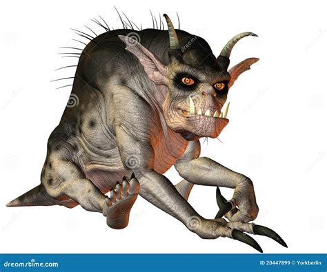 Evil Creature Sitting Royalty Free Stock Images Image 20447899