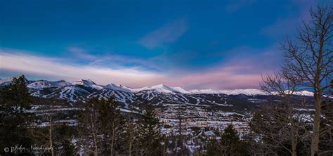 Panoramic Of Breckenridge Colorado Sunrise 2 Scenic Colorado Pictures