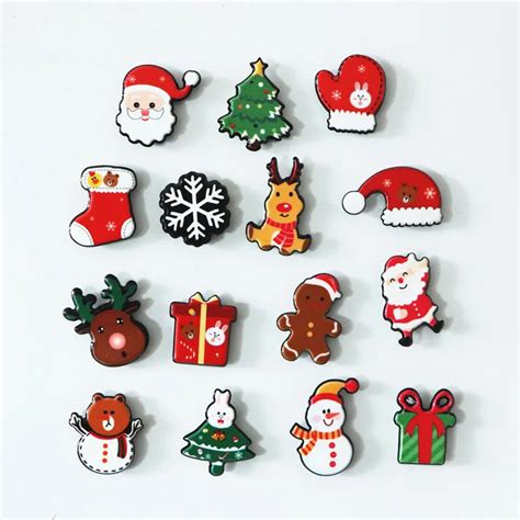 Free Shipping 15pcslot Cute Christmas Style Refrigerator Magnets
