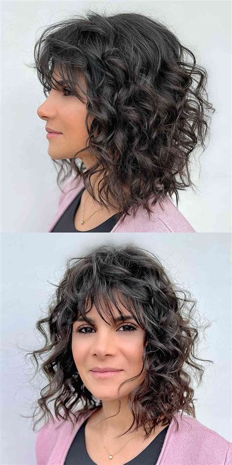 Update 84 Layered Curly Hairstyles With Bangs Super Hot In Eteachers
