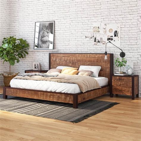 Make your space your own with our collection of unique headboards and bed frames. New Orleans Solid Wood Platform Bed Frame w Headboard and ...