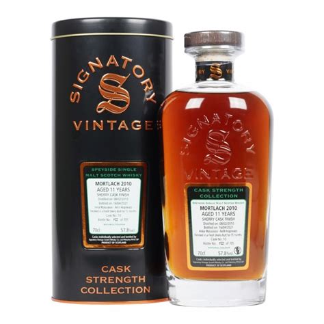 Mortlach 2010 11 Year Old Sherry Cask Signatory Whisky From The