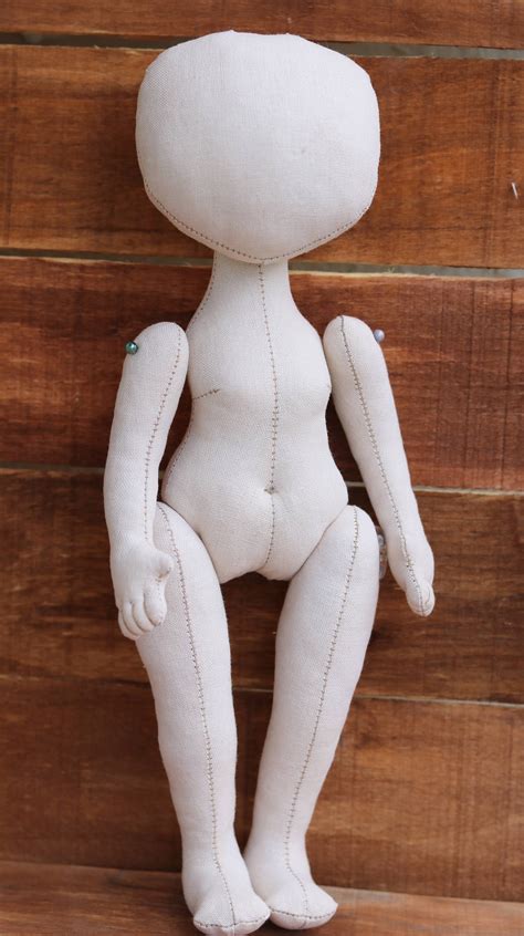 blank doll 10 6 textile doll body doll of cloth handmade doll etsy