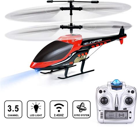 Vatos Rc Helicopter Remote Control Helicopter35 Channels Indoor Hobby