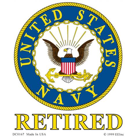 It is one of the eight u.s. United States Navy Retired - Clear Window Decal at Sticker ...