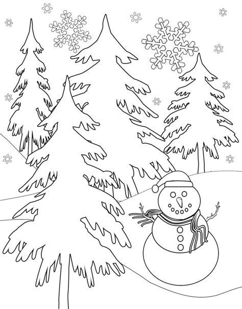 Printable Winter Scene For Kids Tedy Printable Activities