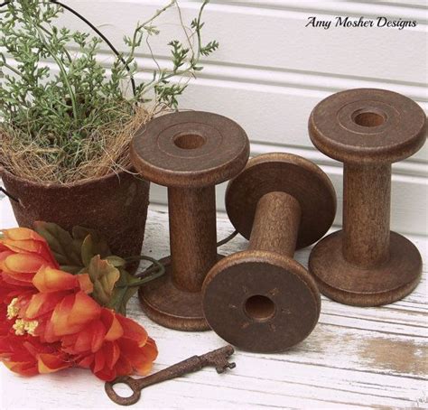 Specialvintage Wooden Spool Craft Organization Crafts Etsy Wooden