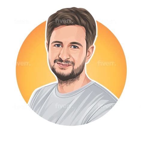 Faisal5112 I Will Draw Realistic Cartoon Vector Portrait From Your