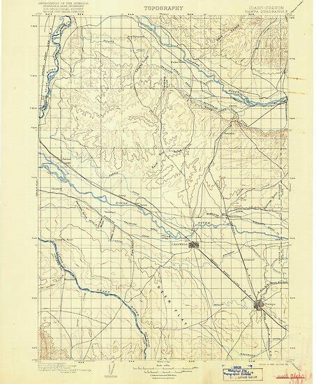 Usgs Topo Map Idaho Nampa 239544 1898 125000 Posters By
