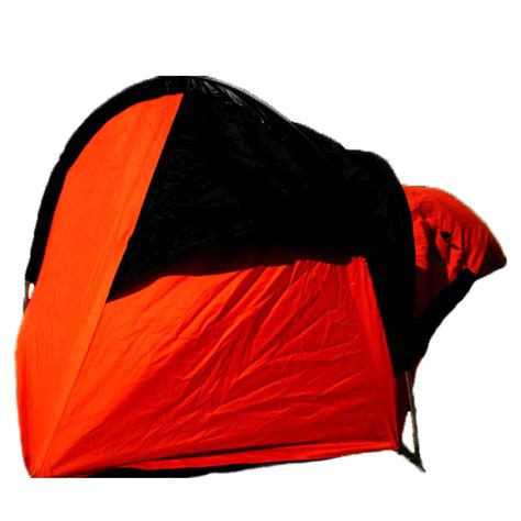 Aqua Quest Hooped Orange Bivvy Single Pole Tent Waterproof With Mosquito Bug Net Mesh For