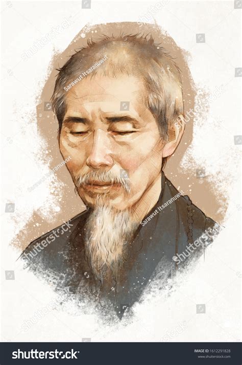 Xuyun Hsu Yun Renowned Chinese Chan Stock Illustration 1612291828