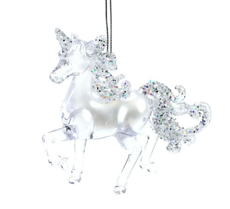 Clear Unicorn Ornament Item 805034 The Christmas Mouse