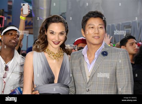 Los Angeles California Usa 21st May 2013 Gal Gadot And Sung Kang During The Premiere Of The