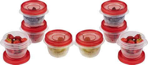 Rubbermaid Takealongs Twist And Seal Food Storage Containers 12 Cup 8 Count