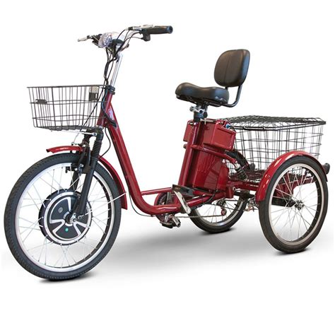 Ewheels Ew 29 Electric Adult Trike 3 Wheel Electric Bicycle Red