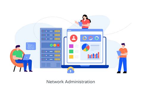 Network Administration And Display 2800014 Vector Art At Vecteezy