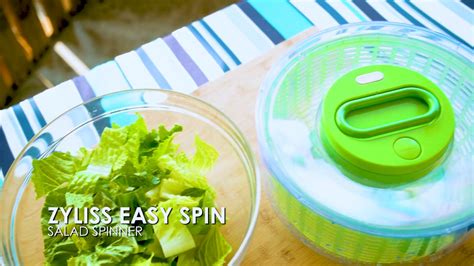 The Zyliss Easy Spin Salad Spinner Youtube