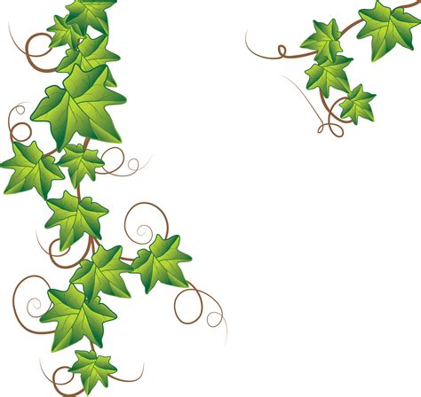 Green Leaf Border Clip Art Clipart Best