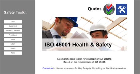 Safety Toolkit Iso45001 Ohs Management System Resource Pack