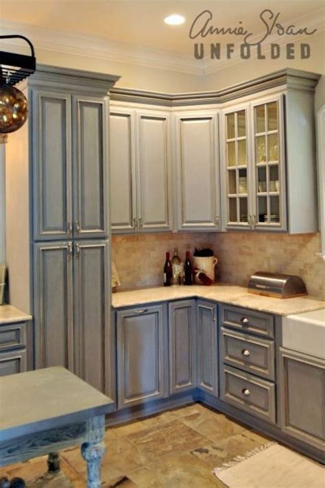 Hemway glitter chalk paint will give you a classic, smooth touch, flat matt sparkling finish. Kitchen Cabinets With Annie Sloan Painting Chalk Paint ...
