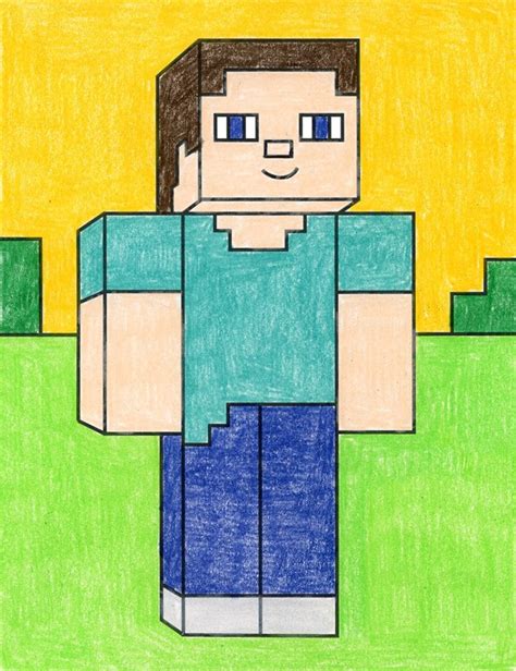 Simple Find Out How To Draw Minecraft Characters And Minecraft Coloring