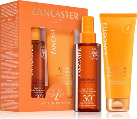 Foto Kosmetická sada Lancaster Sun Beauty Satin Dry Oil SPF30 150 ml