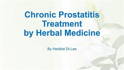 Diuretic And Anti Inflammatory Pill For Curing Prostatitis