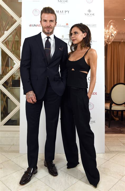 Victoria Beckham And David Beckhams Date Night Style At The Global Vogue