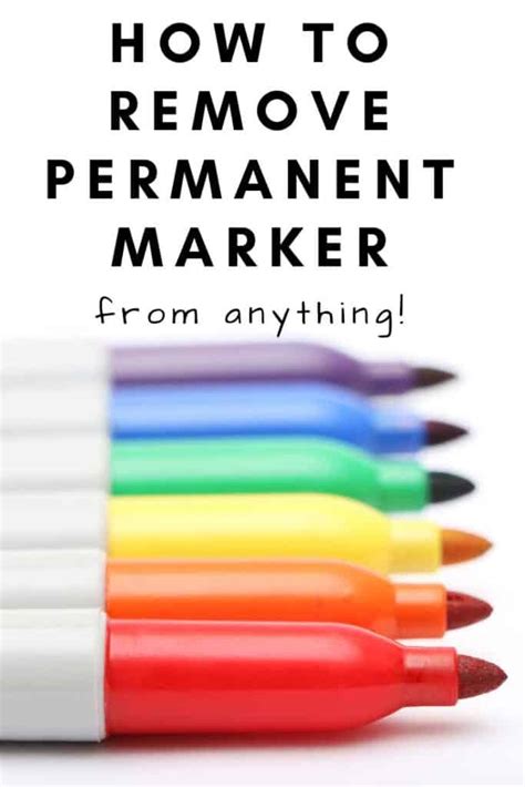 How To Remove Permanent Marker The Happier Homemaker