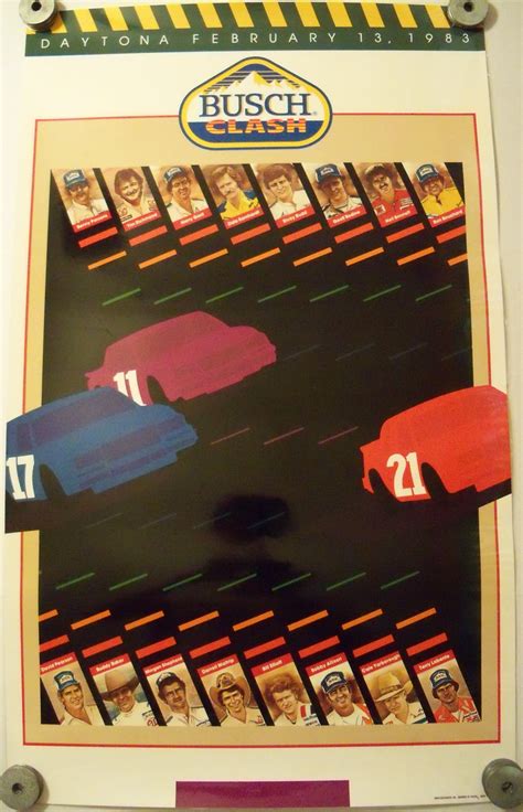 Nascar's solution for qualifying isn't the flashiest, but it's the right one. Busch Clash 1983 Nascar Poster