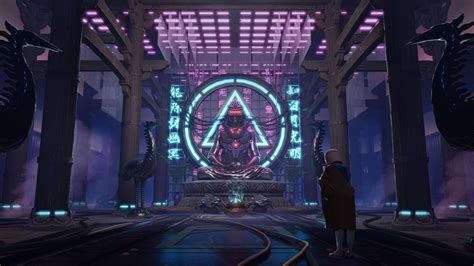 Artstation Cyberpunk Temple