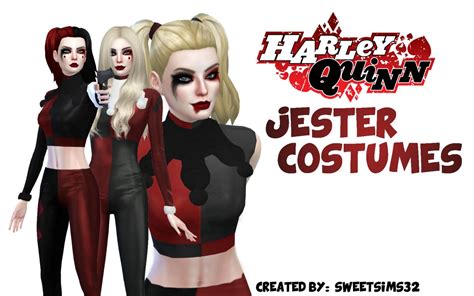 Harley Quinn Top Harley Quinn Makeup Harley Quinn Costume Jester Outfit Jester Costume Sims