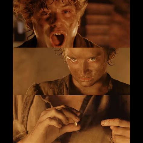 Frodo Wearing Ring Blank Template Imgflip