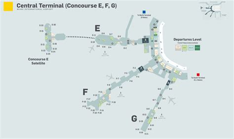 Zablácený Těžké Moderní Miami International Airport Map Prkno Závislost