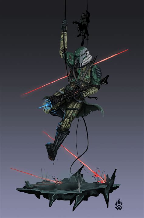 41st Elite Corps Paratrooper Star Wars By Wolfdog Artcorner On Deviantart