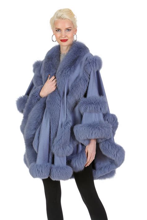 Lavender Cashmere Cape Empress Style Madison Avenue Mall Furs