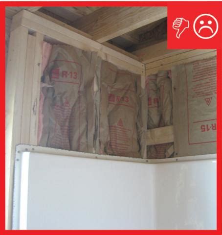 Sprayed insulation, such as cellulose or foam, are usually smarter choices than fiberglass for your bathroom. Walls Behind Showers and Tubs | Building America Solution Center
