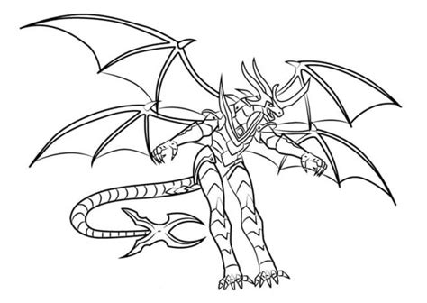 Coloriage Turbine Dragonoid Bakugan dessin gratuit à imprimer