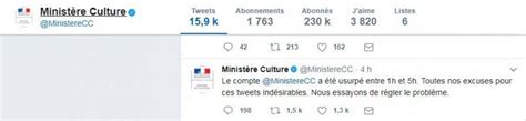 Le Compte Twitter Du Ministère De La Culture Usurpé Par Un Enfant De