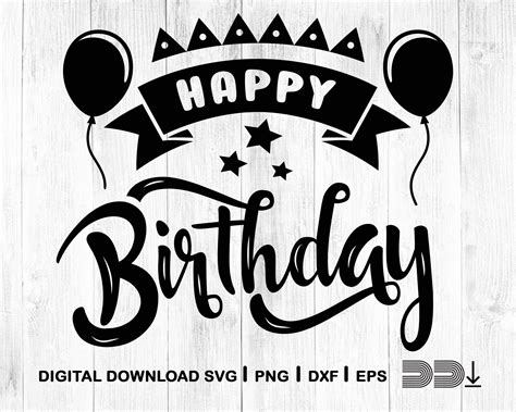 Happy Birthday Svg Cut Files Clipart Bundle Images
