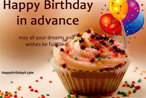 Happy Birthday In Advancewishing You A Happy Birthday In Advance