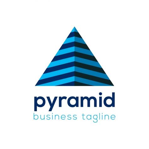 Free Vector Pyramid Business Logo Template