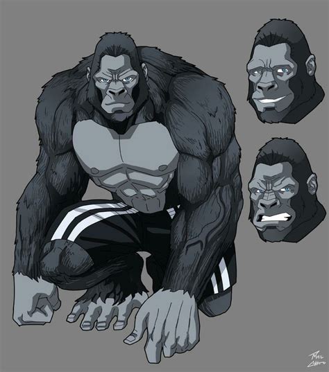 Ape Commissionphil Cho Gorillas Art Superhero Design Character Art