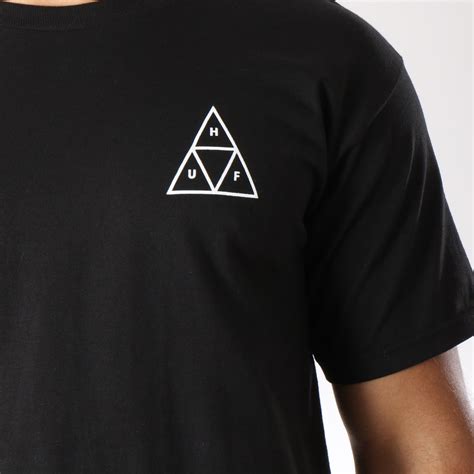 Huf Tee Shirt Essential Triple Triangle Noir