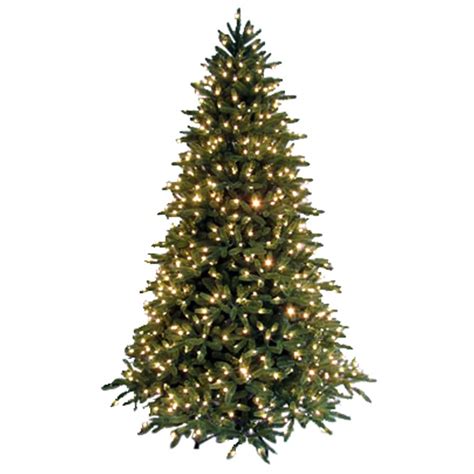 Ge 75 Ft Pre Lit Fir Artificial Christmas Tree With White Lights At
